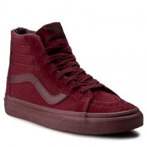 Size 12 Men’s Vans sk8 Hi Burgundy